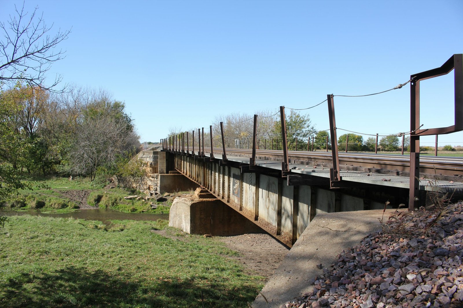 Looking west